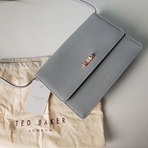 NEW Ted Baker Roka Mini Crossbody Bag  Purse Grey Bark